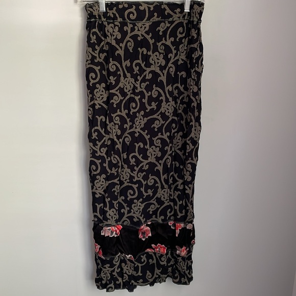 Vintage Nothing Matches Mixed Pattern Art To Wear Midi Skirt Size S/M - Picture 2 of 7